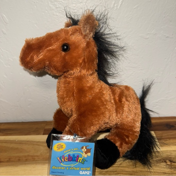 Webkinz Ganz Retired Brown Arabian  HM101 Plush With New Unused Sealed Code! - Picture 1 of 3